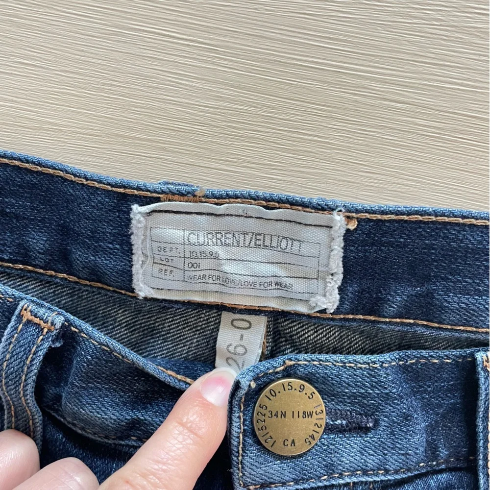 Current/Elliott Blue Denim Women‎ Shorts